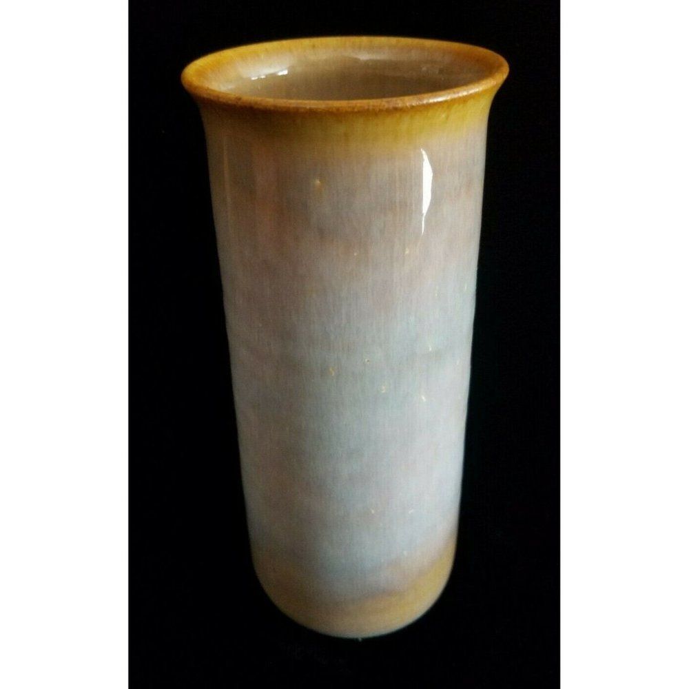 Zaalberg Holland Cylinder Vase Vintage mid century modern MCM Meindert Blue Tan